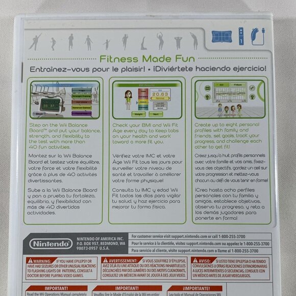 Wii Fit For Nintendo Wii Complete In Case With Manual and Game Disc Fitness Fun - Picture 4 of 5